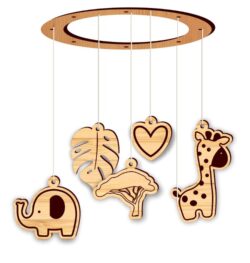 Baby mobile E0021261 file cdr and dxf free vector download for laser cut