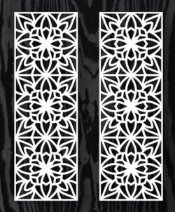 Design pattern screen E0021054 file cdr and dxf free vector download for laser cut cnc