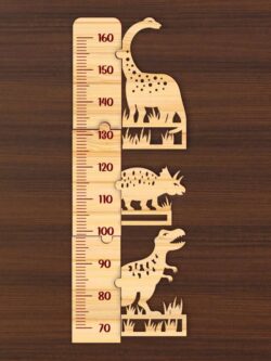 Dinosaur ruler E0021302 file cdr and dxf free vector download for laser cut