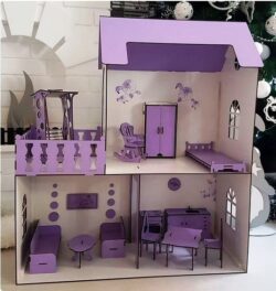 Doll house E0021331 file cdr and dxf free vector download for laser cut