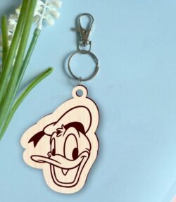 Donald duck keychain E0020893 file cdr and dxf free vector download for laser cut