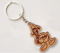 Donald duck keychain E0021109 file cdr and dxf free vector download for laser cut