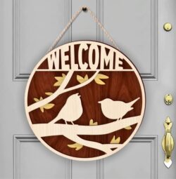 Door sign E0021264 file cdr and dxf free vector download for laser cut
