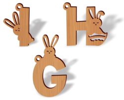 Easter alphabet E0021026 file cdr and dxf free vector download for laser cut