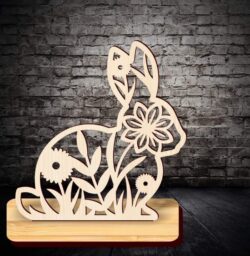 Easter decor stand E0020898 file cdr and dxf free vector download for laser cut