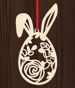 Easter egg E0020899 file cdr and dxf free vector download for laser cut
