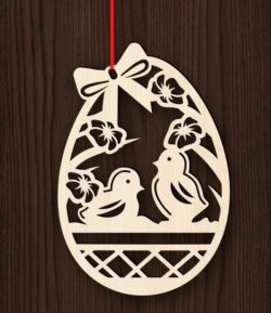 Easter egg E0021068 file cdr and dxf free vector download for laser cut
