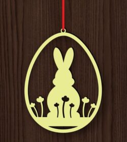 Easter egg E0021143 file cdr and dxf free vector download for laser cut