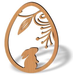 Easter egg E0021280 file cdr and dxf free vector download for laser cut