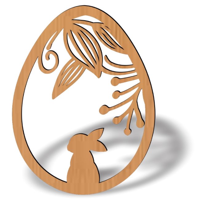 Easter egg E0021281 file cdr and dxf free vector download for laser cut