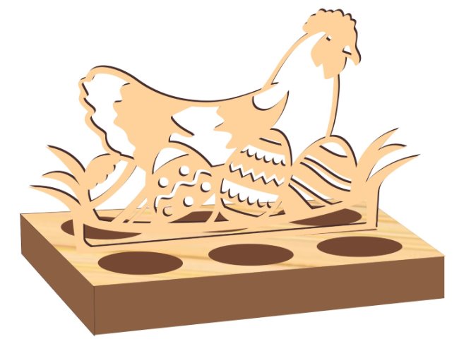 Easter egg holder E0021064 file cdr and dxf free vector download for laser cut