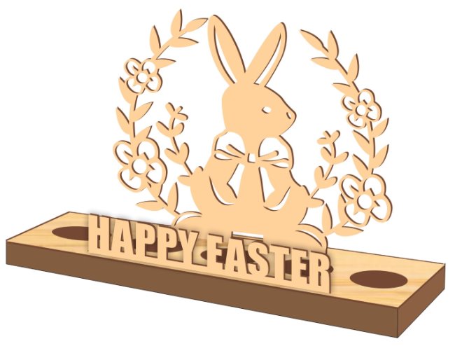 Easter egg holder E0021065 file cdr and dxf free vector download for laser cut