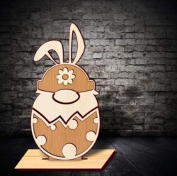 Easter gnome E0021236 file cdr and dxf free vector download for laser cut