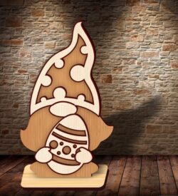 Easter gnome E0020979 file cdr and dxf free vector download for laser cut