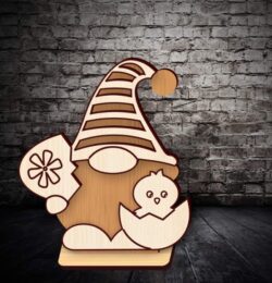 Easter gnome E0020981 file cdr and dxf free vector download for laser cut