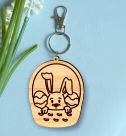 Easter keychain E0020960 file cdr and dxf free vector download for laser cut