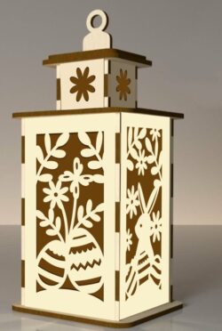 Easter lantern E0020956 file cdr and dxf free vector download for laser cut