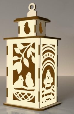 Easter lantern E0020957 file cdr and dxf free vector download for laser cut