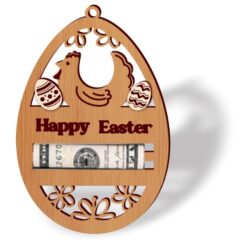 Easter money holder E0021231 file cdr and dxf free vector download for laser cut
