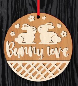 Easter round sign E0020931 file cdr and dxf free vector download for laser cut