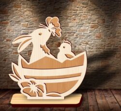 Easter stand E0021069 file cdr and dxf free vector download for laser cut