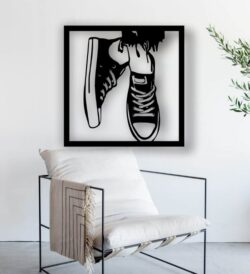 Foot wall decor E0021247 file cdr and dxf free vector download for laser cut plasma
