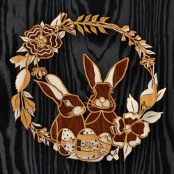 Layered Easter E0021279 file cdr and dxf free vector download for laser cut