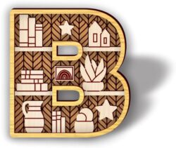 Letter B shelf E0021173 file cdr and dxf free vector download for laser cut