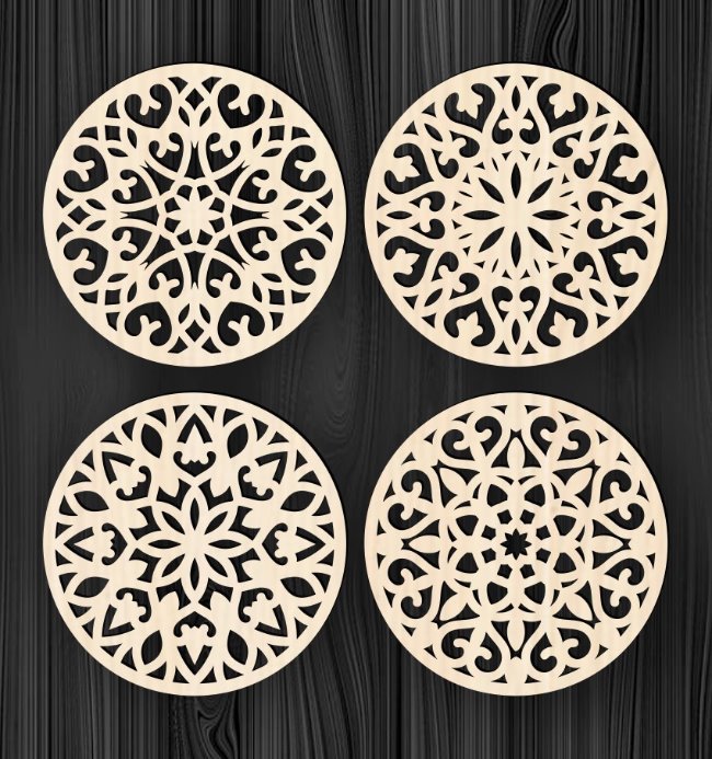 Mandala E0020925 file cdr and dxf free vector download for laser cut plasma