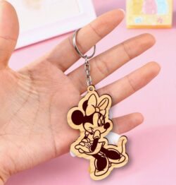 Minnie keychain E0021008 file cdr and dxf free vector download for laser cut