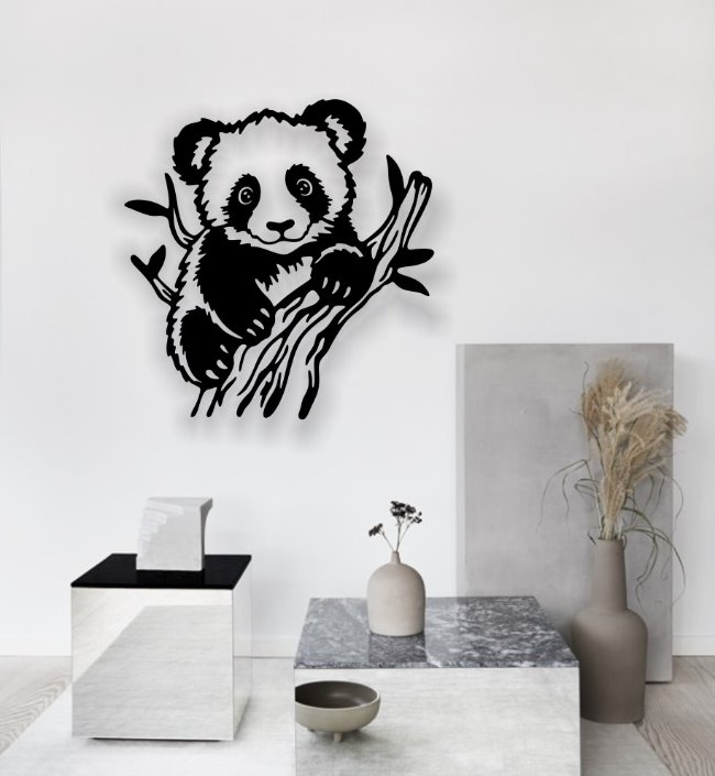 Panda E0021315 file cdr and dxf free vector download for laser cut plasma