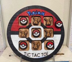 Pokemon tic tac toe E0021334 file cdr and dxf free vector download for laser cut