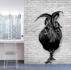 Rooster E0020966 file cdr and dxf free vector download for laser cut plasma