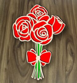 Rose E0021020 file cdr and dxf free vector download for laser cut