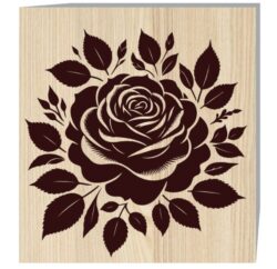 Rose E0021035 file cdr and dxf free vector download for laser engraving machine