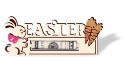 Easter money holder E0021071 file cdr and dxf free vector download for laser cut