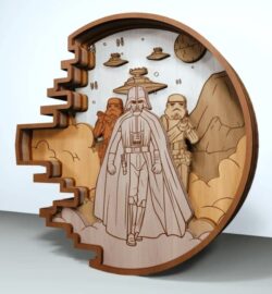 Star war E0021223 file cdr and dxf free vector download for laser cut