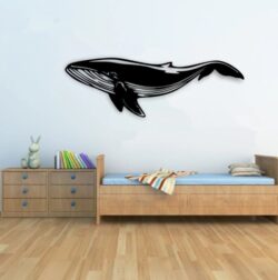 Whale wall decor E0021046 file cdr and dxf free vector download for laser cut plasma