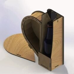 Wine box E0021283 file cdr and dxf free vector download for laser cut