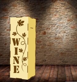Wine box E0021336 file cdr and dxf free vector download for laser cut