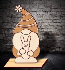 Easter gnome E0021235 file cdr and dxf free vector download for laser cut