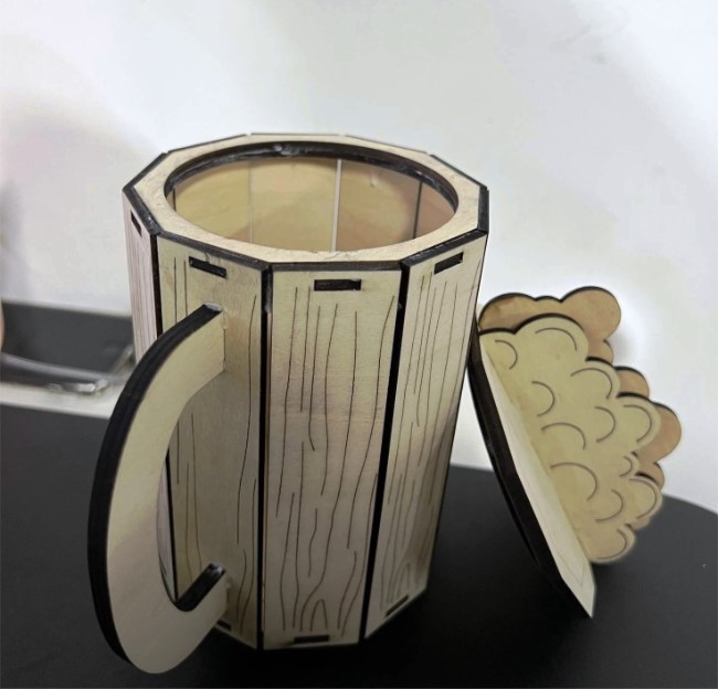 Beer mug E0021652 file cdr and dxf free vector download for laser cut