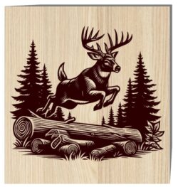 Deer E0021352 file cdr and dxf free vector download for laser engraving machine