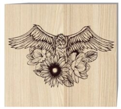 Eagle E0021348 file cdr and dxf free vector download for laser engraving machine
