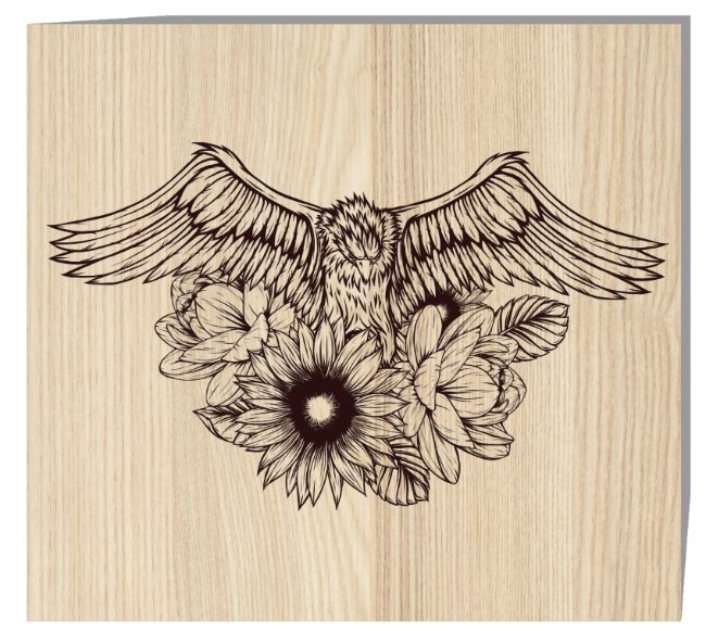 Eagle E0021348 file cdr and dxf free vector download for laser engraving machine