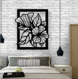 Flower wall decor E0021391 file cdr and dxf free vector download for laser cut plasma