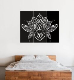 Flower wall decor E0021564 file cdr and dxf free vector download for laser cut