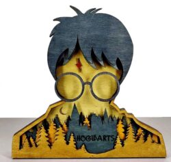 Layered Harry potter E0021383 file cdr and dxf free vector download for laser cut