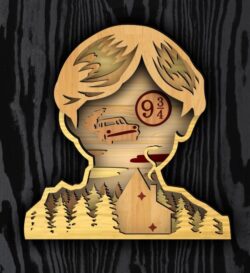 Layered Ron E0021382 file cdr and dxf free vector download for laser cut