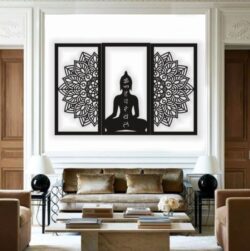 Mandala wall decor E0021384 file cdr and dxf free vector download for laser cut